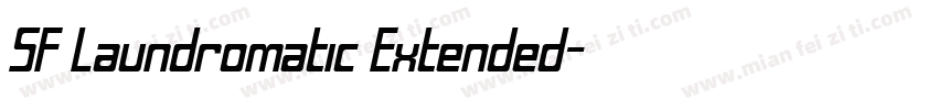 SF Laundromatic Extended字体转换